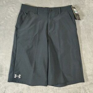 Under Armour Shorts‎ Boys 16 Black Performance Quick-Dry Sportswear Activewear